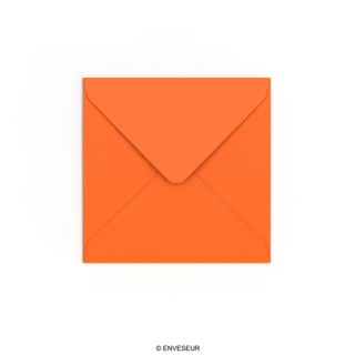 Oranžna 130mm kvadratna ovojnica 120gsm