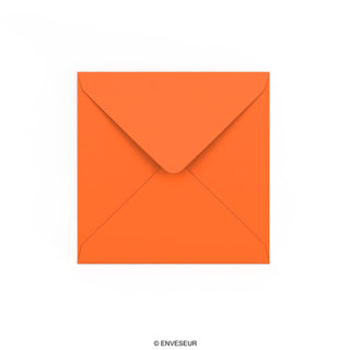 Oranžna 140mm kvadratna ovojnica 120gsm