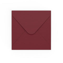 Burgundy envelopes Burgundy 155 x 155 mm Gummed