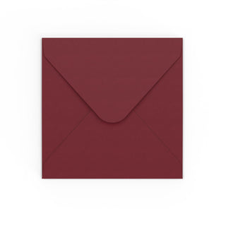 Burgundy envelopes Burgundy 155 x 155 mm Gummed