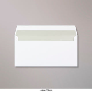110x220mm DL Bela denarnica Peel & Seal 120gsm Sivo pranje Neprozorne ovojnice