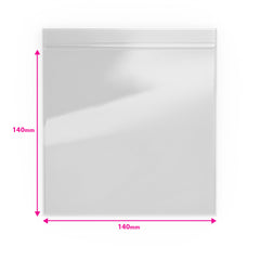Grip Seal Bags Clear 140 x 140 mm