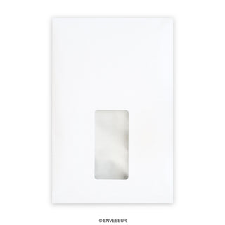 229x162x25 Bela okenska ovojnica Gusset lupina in tesnilo 120gsm Neprozorno