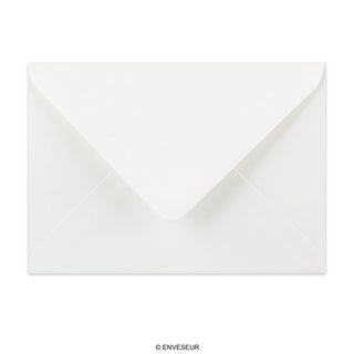 125x175mm Bela položena denarnica Gumirano Plain 100gsm kuverte
