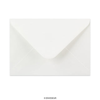133x184mm Bela položena denarnica Gumirano Plain 100gsm kuverte