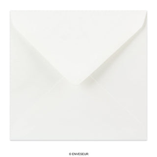 155x155mm Bela položena kvadratna gumirana navadna ovojnica 100gsm