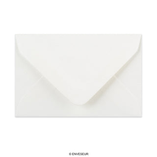 62x94mm Bela položena denarnica Gumirano Plain 100gsm kuverte