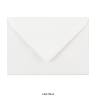 114x162mm C6 Bela položena denarnica Gumirano Plain 100gsm kuverte