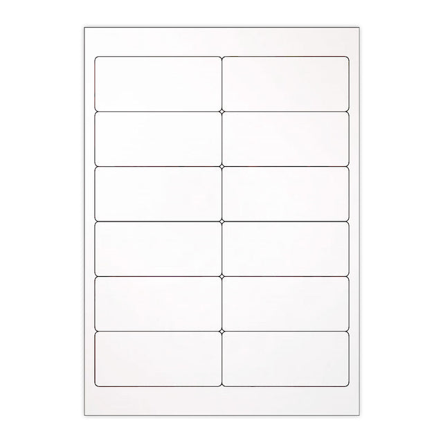 White Adhesive Labels