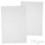 Bel rebrasti papir 185g/m²