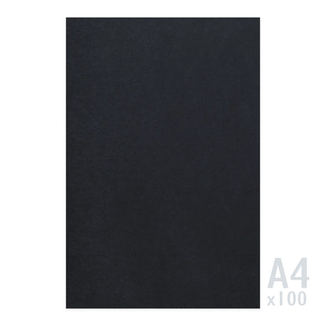 Črn papir 225g/m² - 100 A4 listov