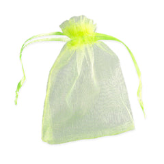Organza Bags Apple Green 90 x 70 mm