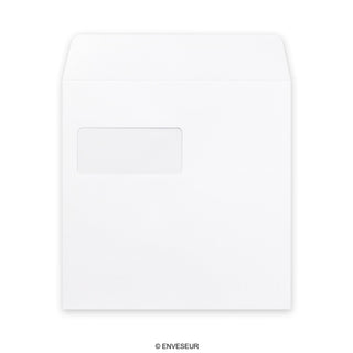 220x220mm Bela kvadratna pošta Marque lahka 180gsm okenska lupina in tesnilne ovojnice