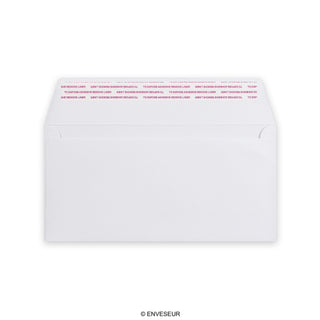 110x220mm DL Bela denarnica poštna marka Lahka 180gsm ovojnice za luščenje in tesnjenje