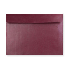 Pearlescent Envelopes Bordeaux 229 x 324 mm (C4) Peel and Seal