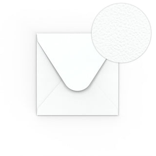 Bela kuverta z učinkom kladiva 110x100 mm