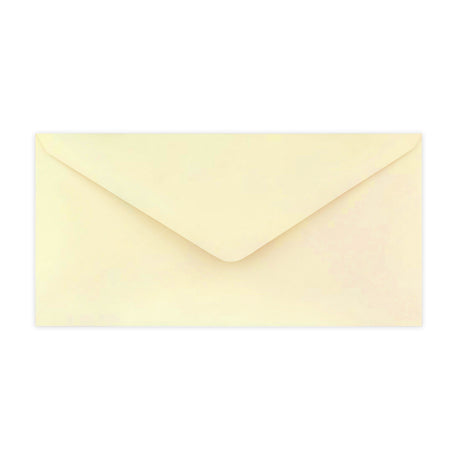 110x220mm DL Slonokoščena denarnica Gumirano Plain 100gsm kuverte