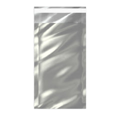 Metallic Finish Foil Bags Silver 229 x 114 mm
