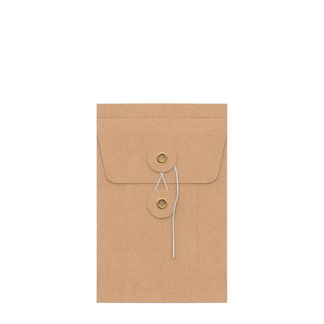 String & Washer Gusset Envelopes Manila 162 x 114 mm (C6)