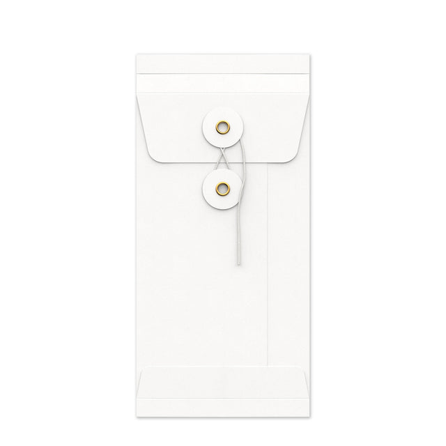String & Washer Gusset Envelopes White 220 x 110 mm (DL)