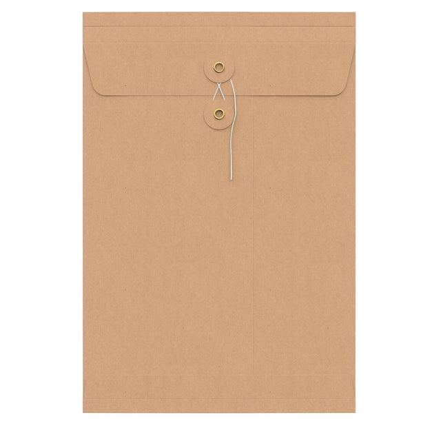 String & Washer Gusset Envelopes Manila 324 x 229 mm (C4)