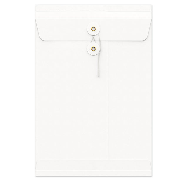 String & Washer Gusset Envelopes White 324 x 229 mm (C4)