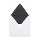 Paper Lined Envelopes White + Black Fancy Paper 160 x 160 mm