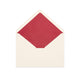 Paper Lined Envelopes Ivory + Red Fancy Paper 162 x 229 mm (C5)