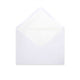 Paper Lined Envelopes White + White Fancy Paper 162 x 229 mm (C5)